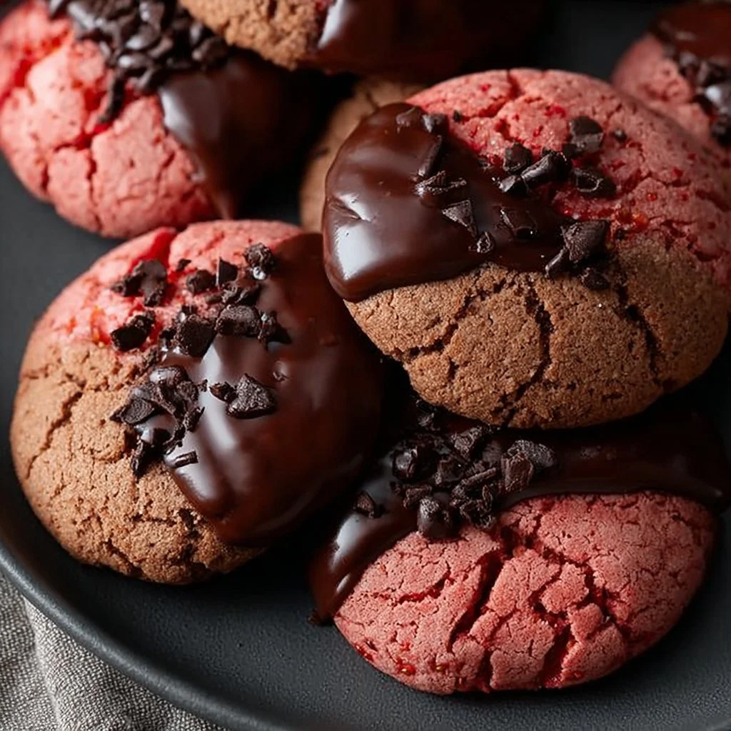 Chocolate Covered Strawberry Cookies