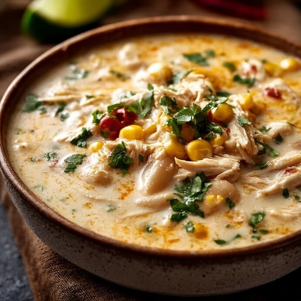 Creamy Southwestern White Chicken Chili