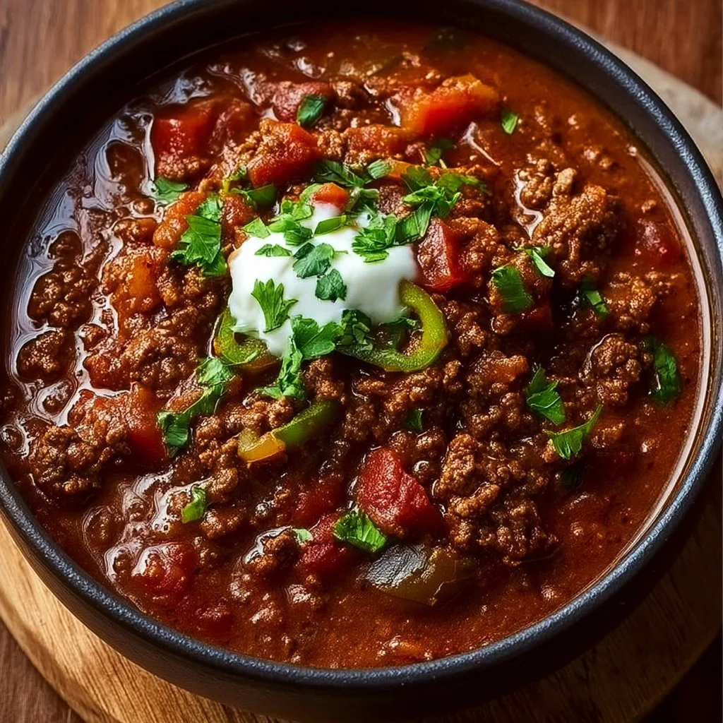 Easy Ground Beef and Chorizo Chili