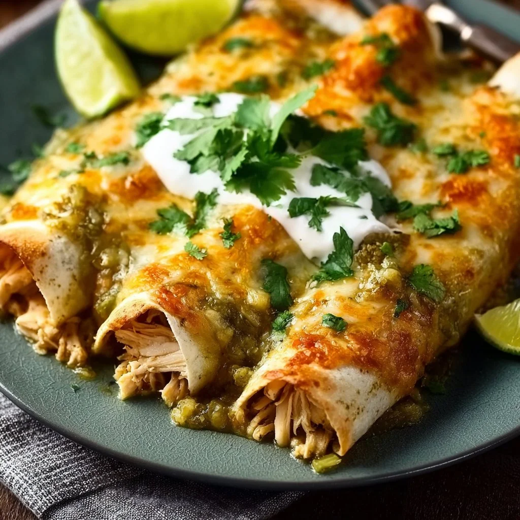 Green Enchiladas with Chicken