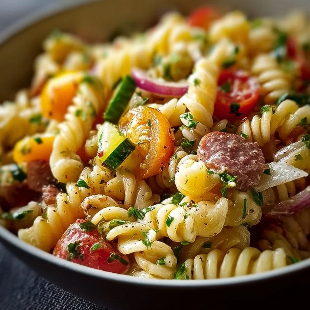 High Protein Italian Pasta Salad