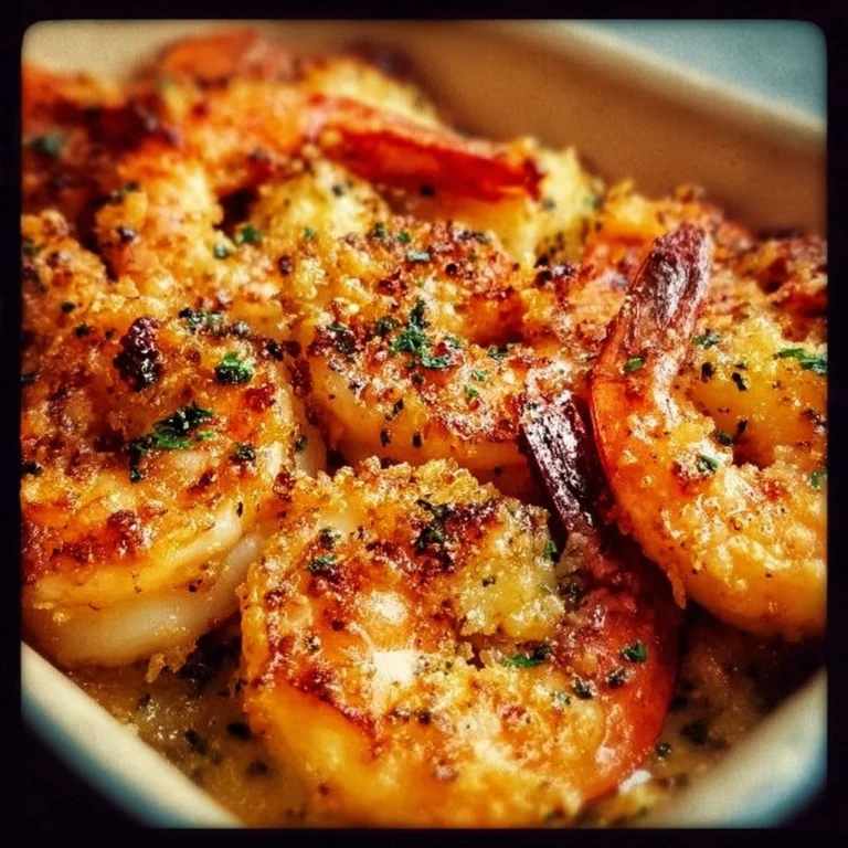 Irresistibly crispy baked shrimp served on a plate with dipping sauce