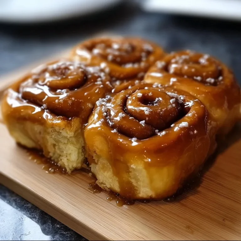 Delicious old-fashioned caramel rolls drizzled with rich caramel sauce.