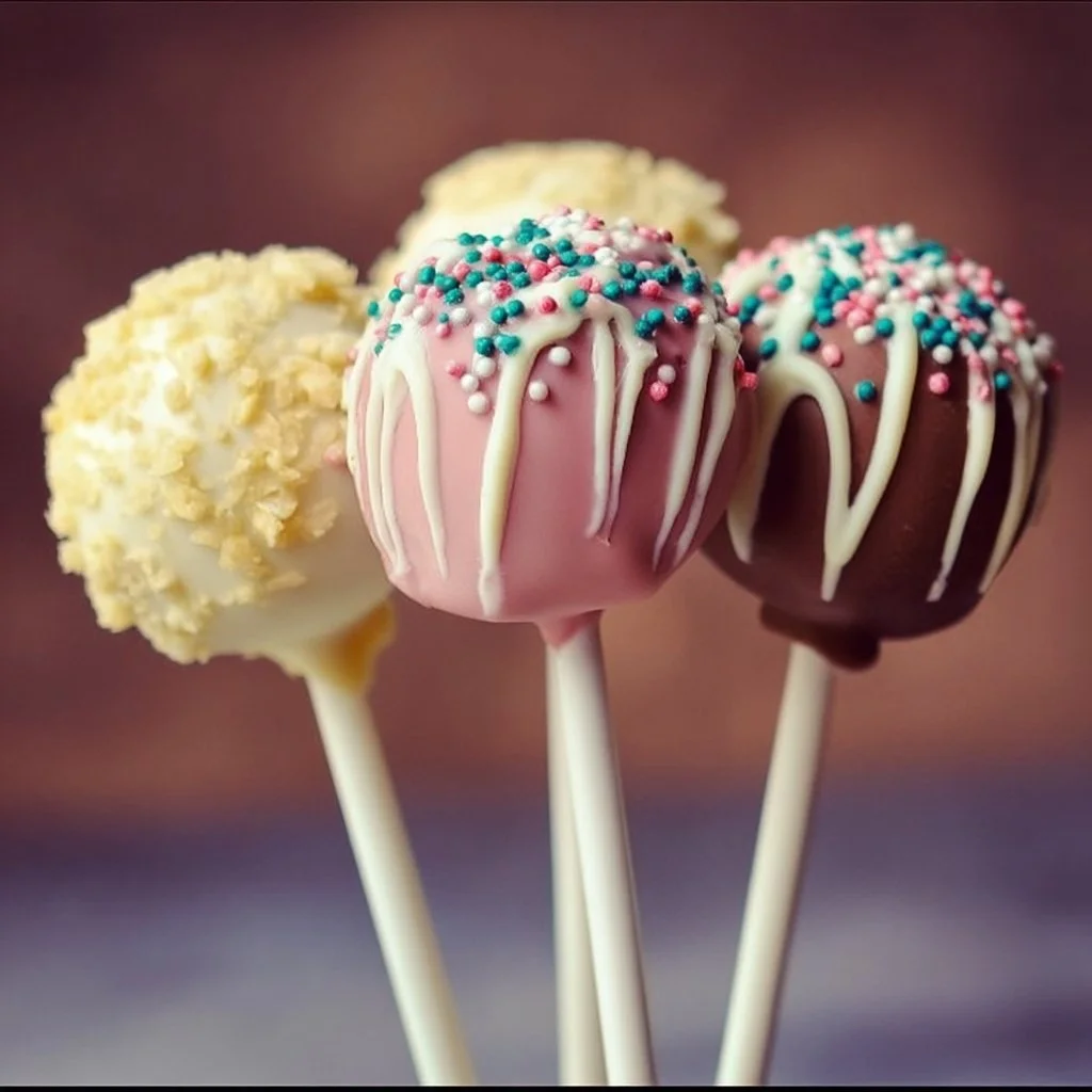 Starbucks Cake Pops decorated in vibrant colors, perfect for a sweet treat.