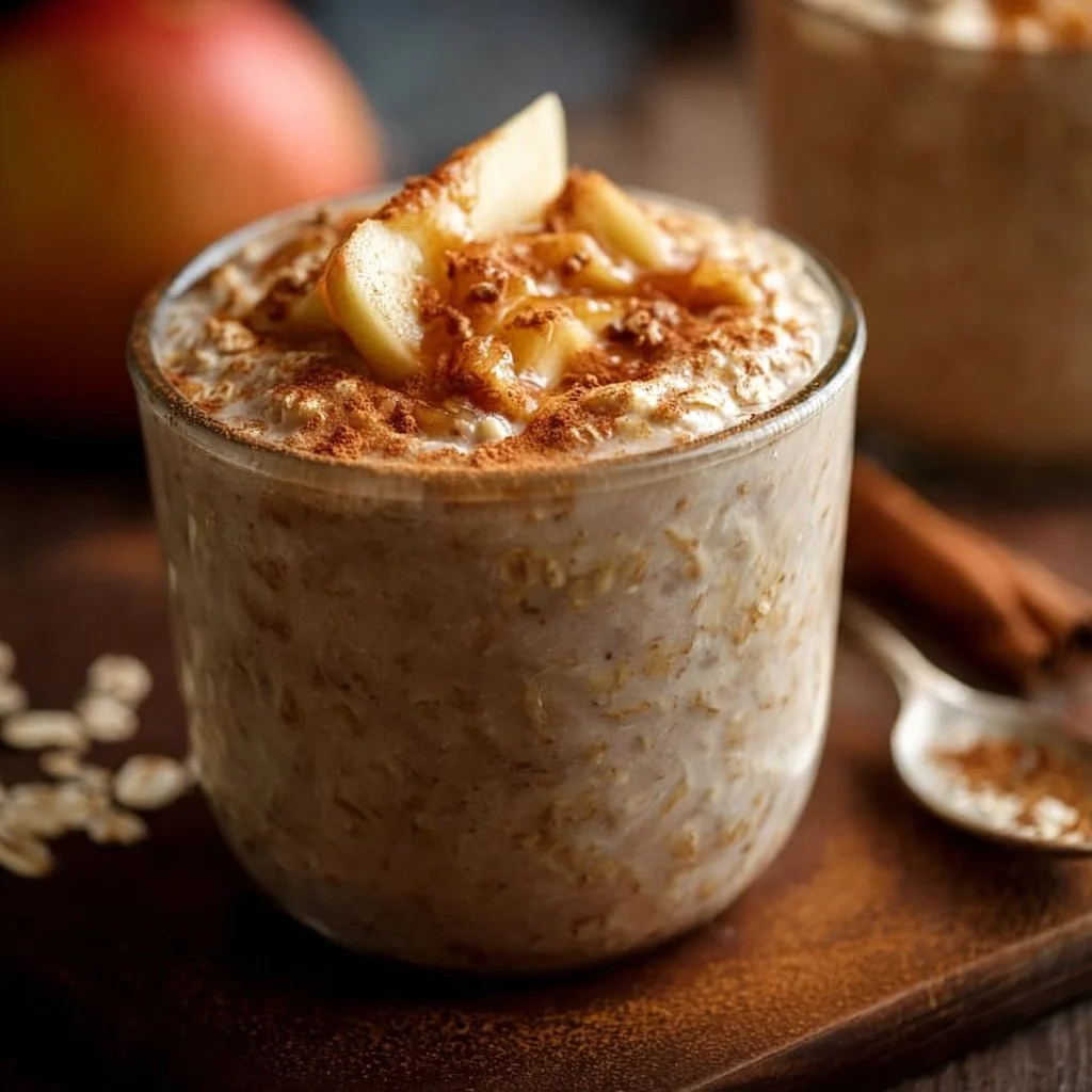 Apple Cinnamon Protein Overnight Oats
