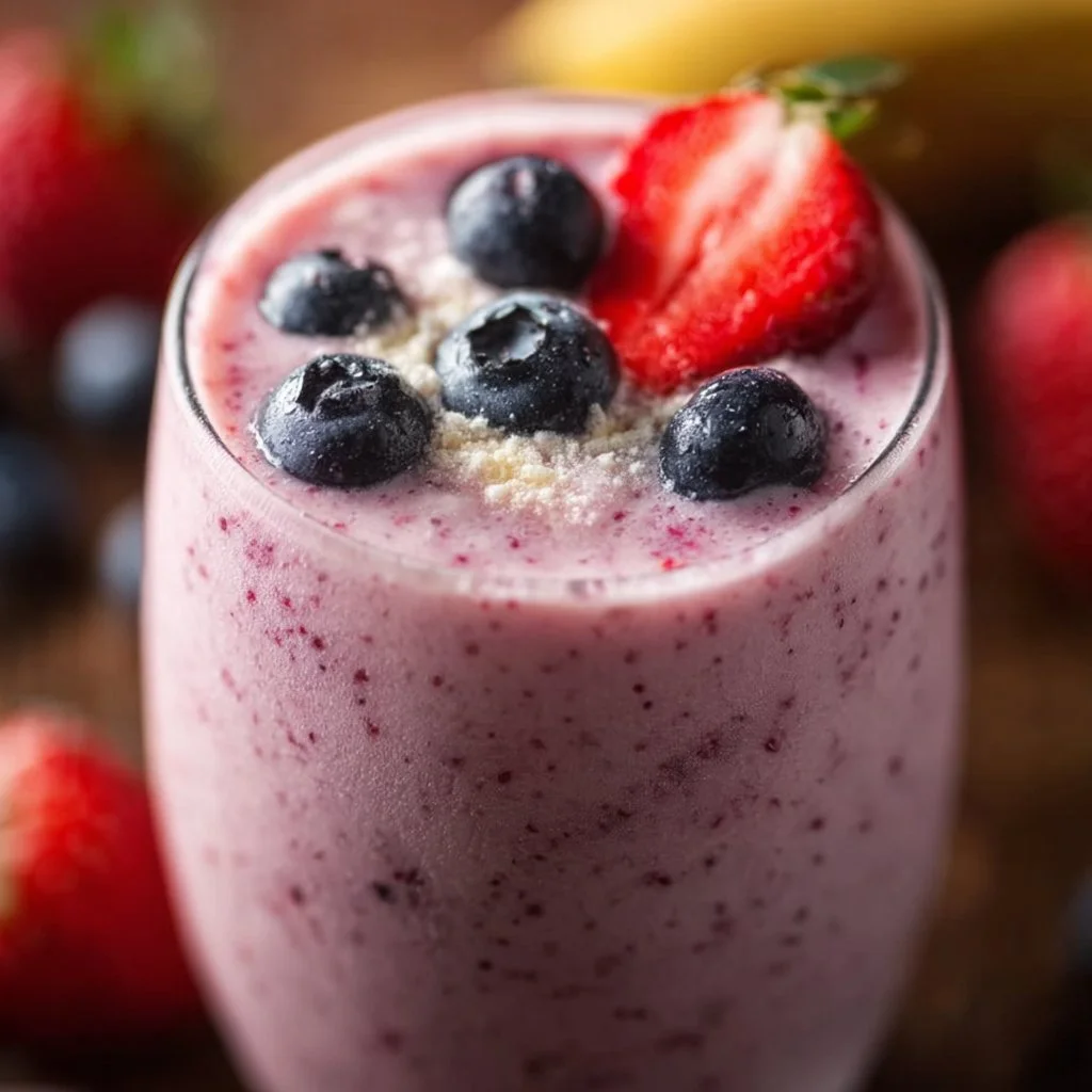 Banana Strawberry Blueberry Smoothie