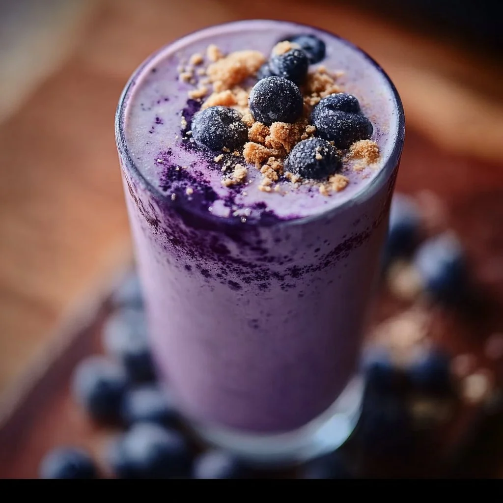Blueberry Cheesecake Protein Smoothie