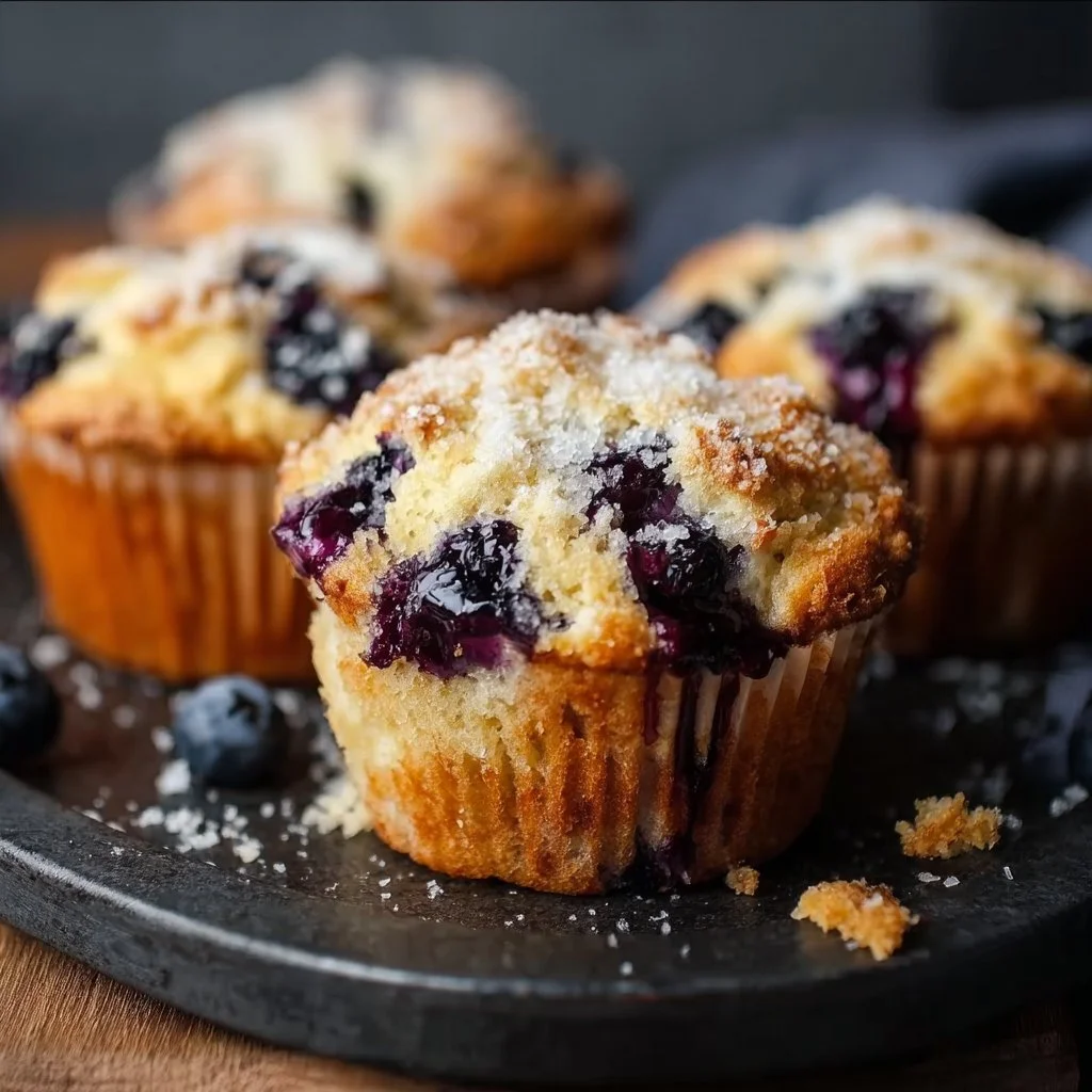 Blueberry Cottage Cheese Muffins