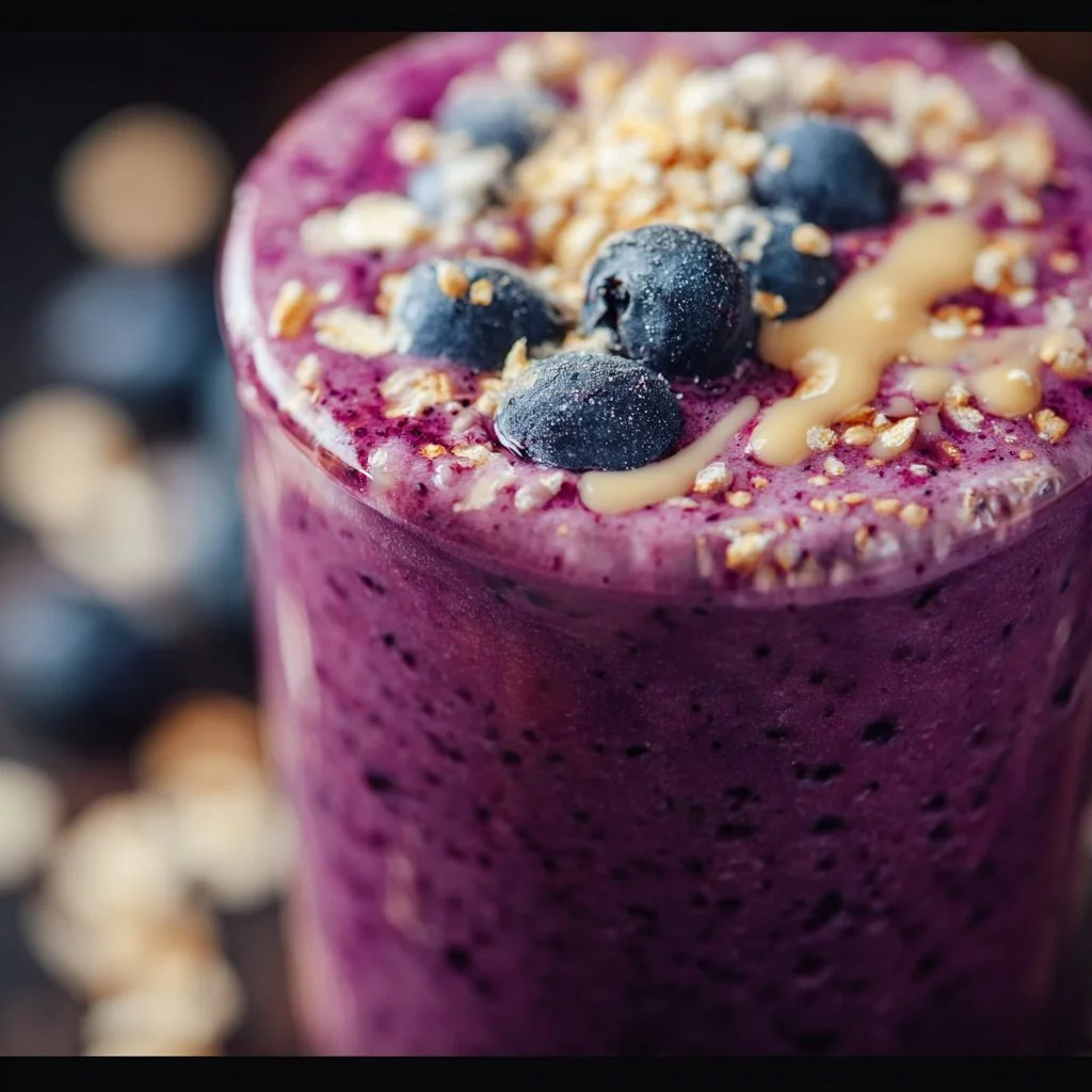 Blueberry Oatmeal Smoothie