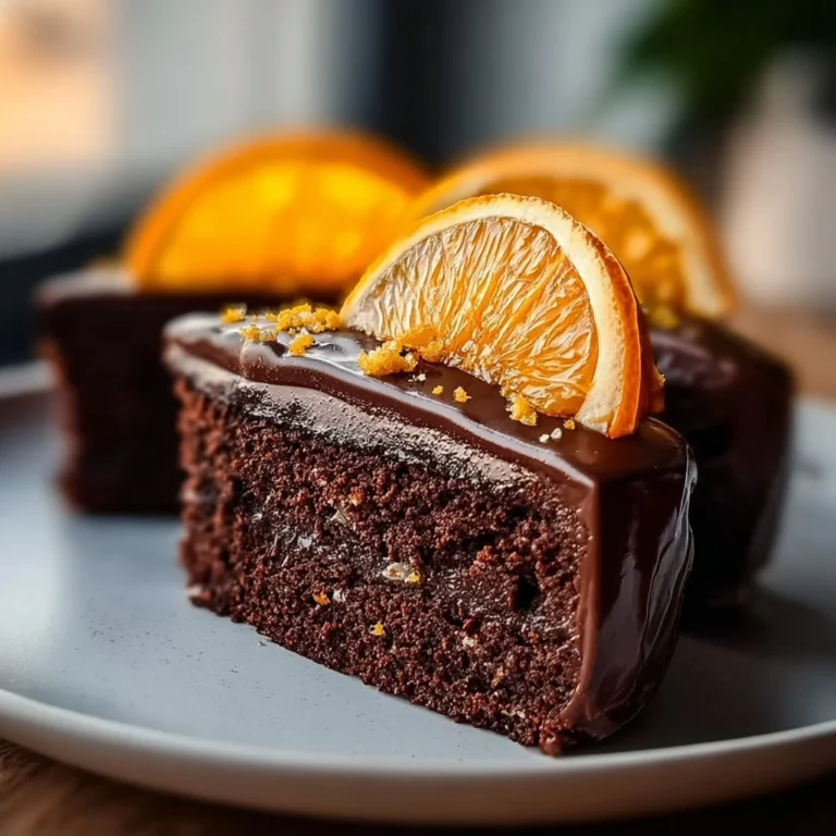 Delicious Chocolate-Orange Bliss Cake with rich chocolate and vibrant orange zest.