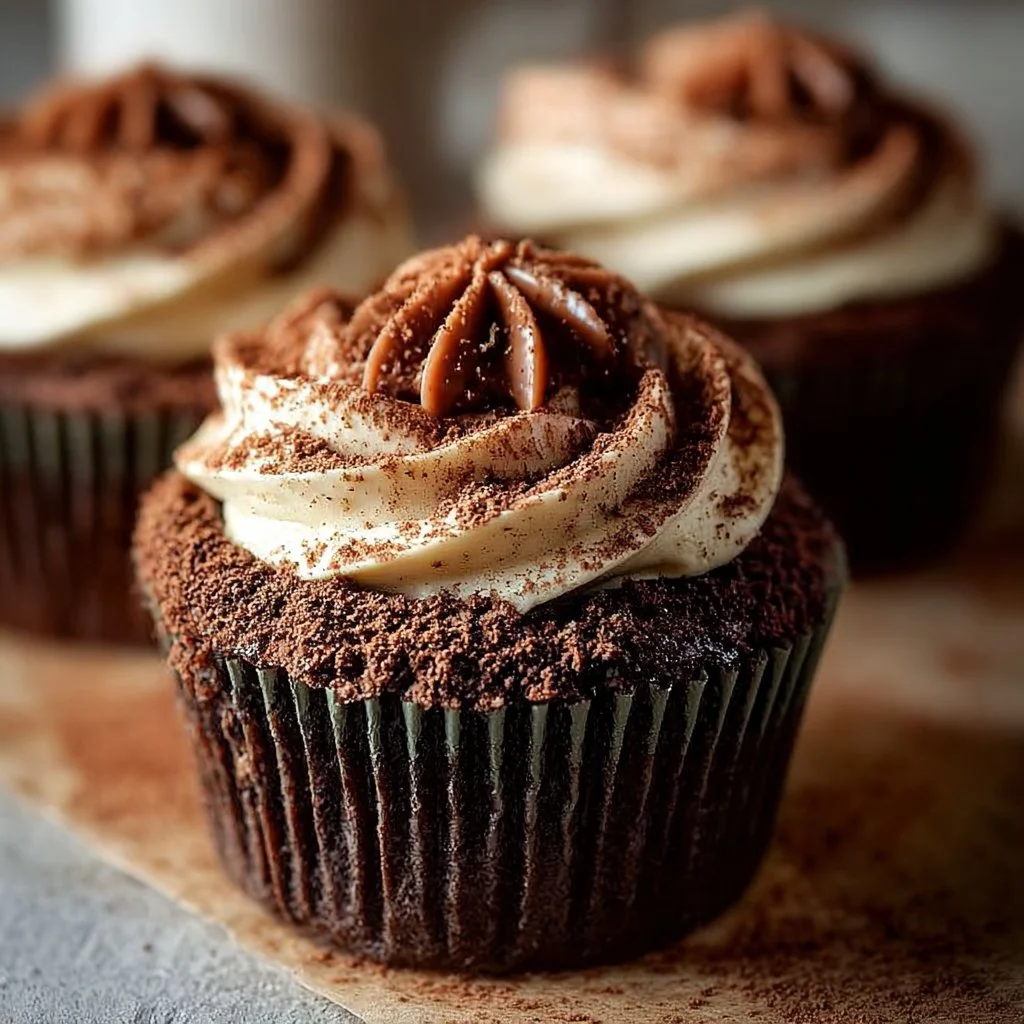 Chocolate Tiramisu Cupcakes