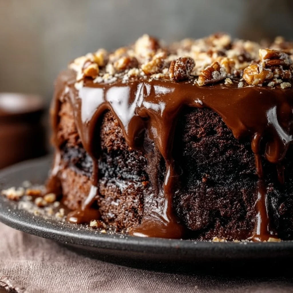 Chocolate Turtle Cake