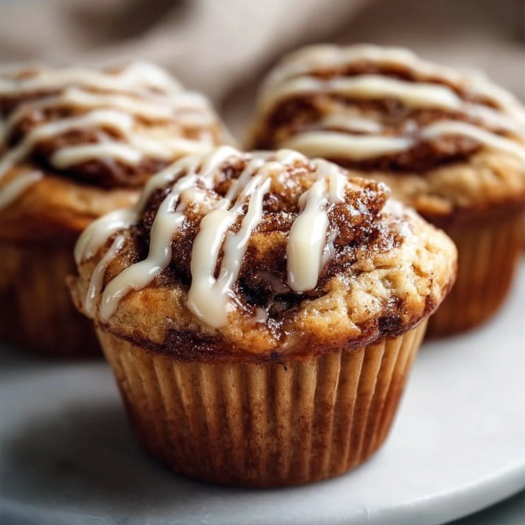 Cinnamon Roll Protein Muffins