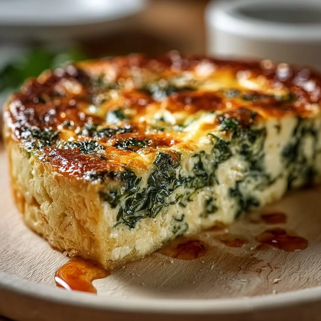 Cottage Cheese and Spinach Crustless Quiche
