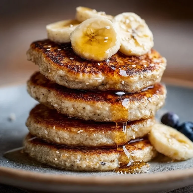 Healthy cottage cheese banana oat protein pancake bites on a plate.