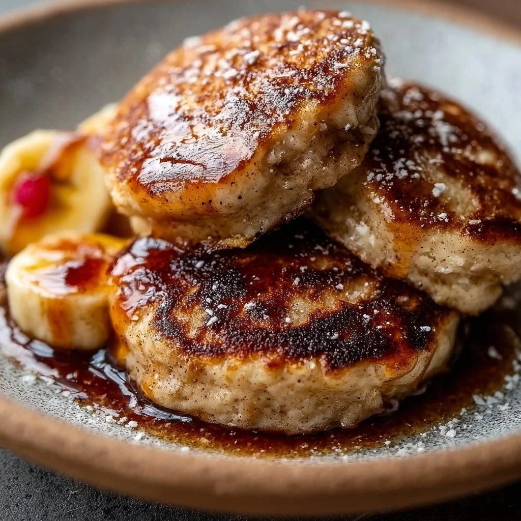 Cottage Cheese Banana Oat Protein Pancake Bites