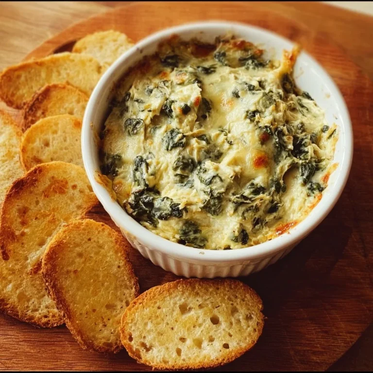 Creamy Crockpot Spinach Artichoke Dip served with tortilla chips