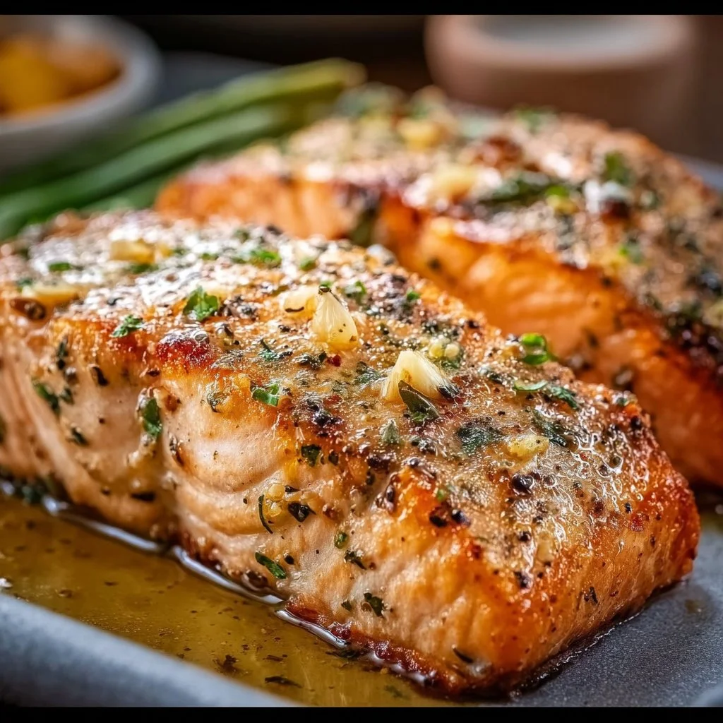 Garlic Butter Baked Salmon