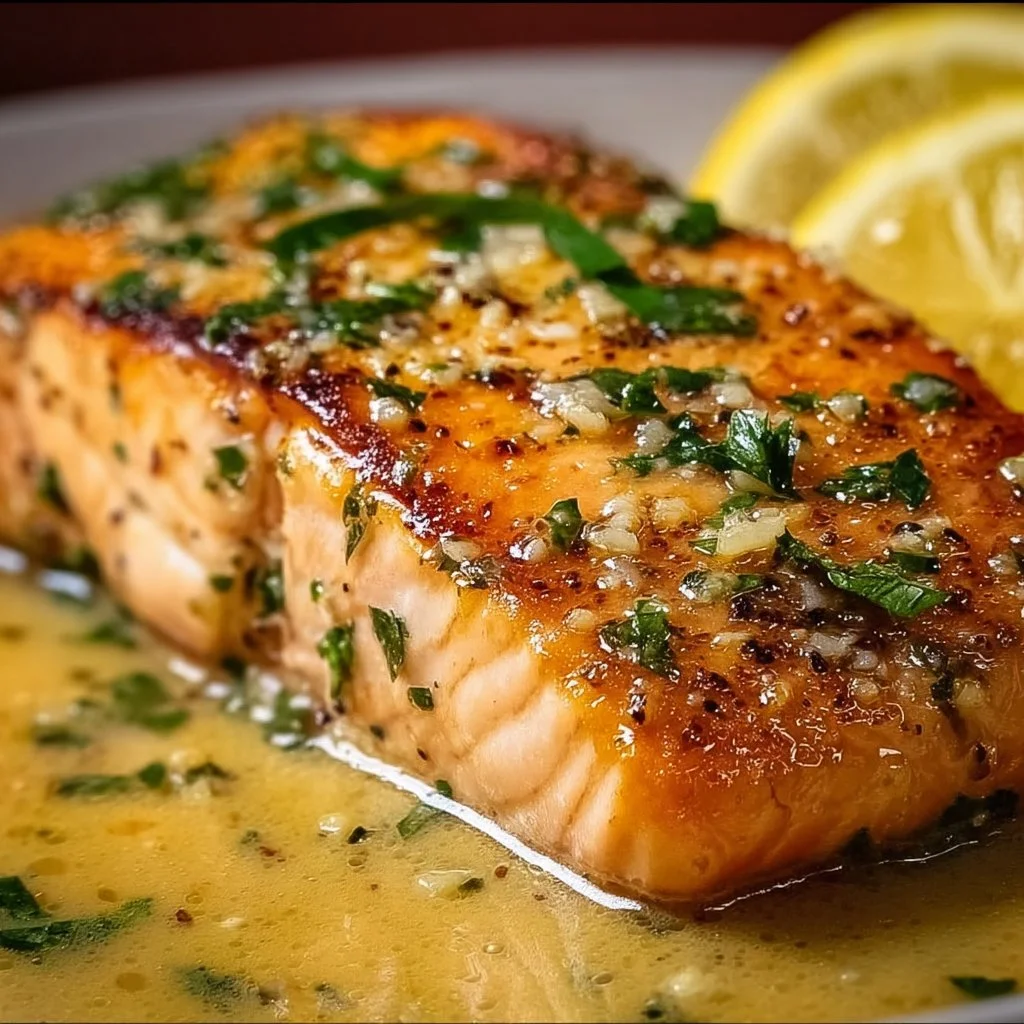 Garlic Lemon Butter Sauce Salmon