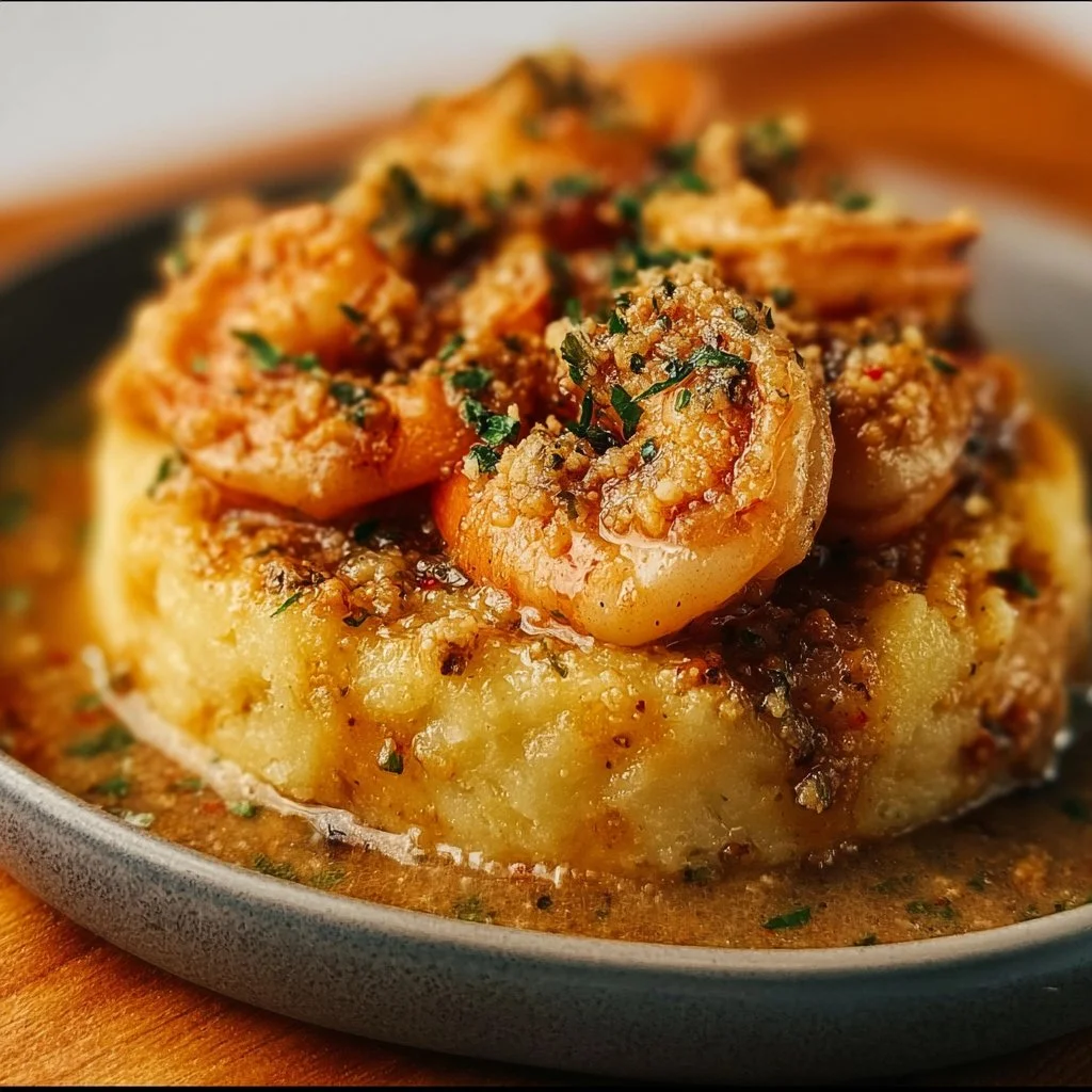 Garlic Shrimp Mofongo