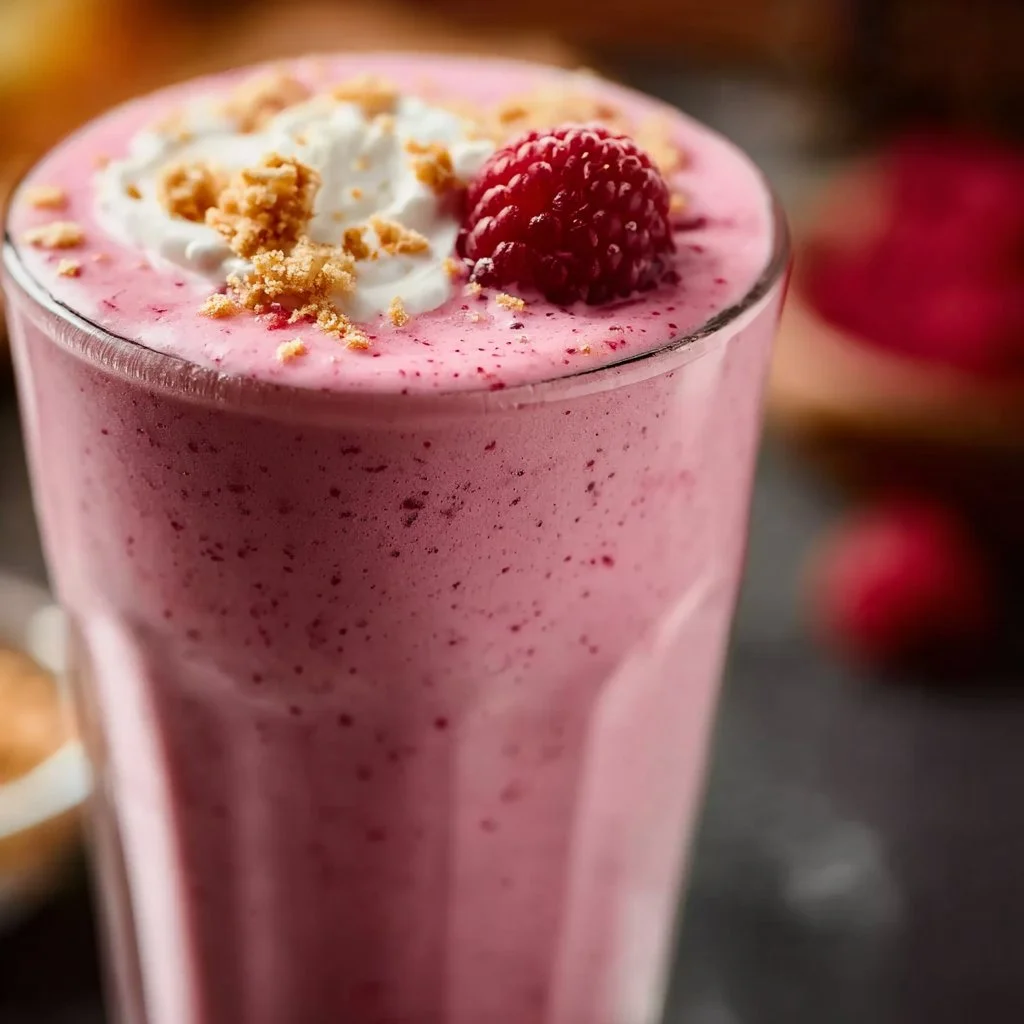 Greek Yogurt Raspberry Protein Shake