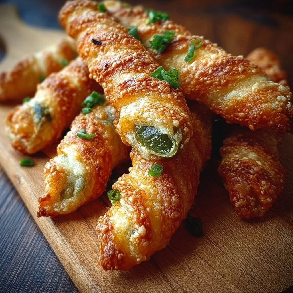 Jalapeno Popper Twists - a tasty snack made with cheese and jalapenos wrapped in pastry.