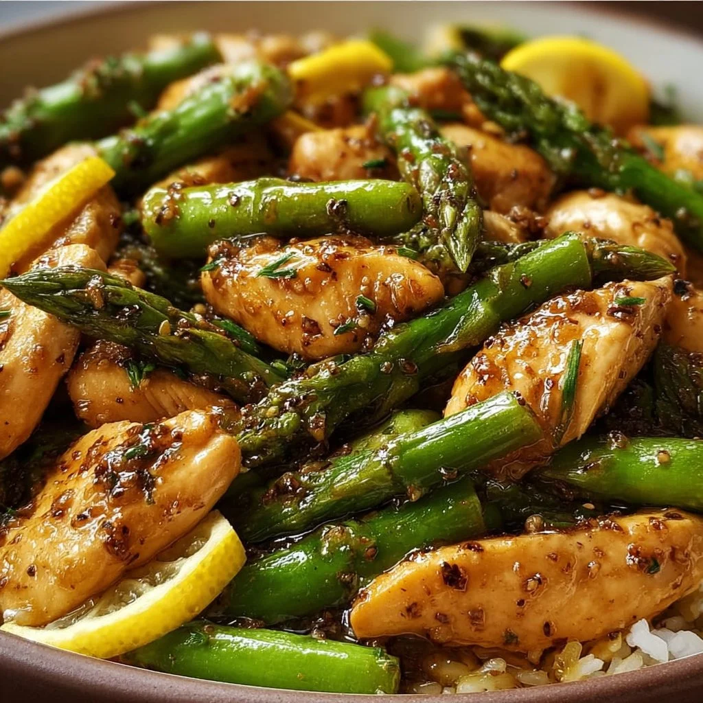 Lemon Chicken Asparagus Stir-Fry