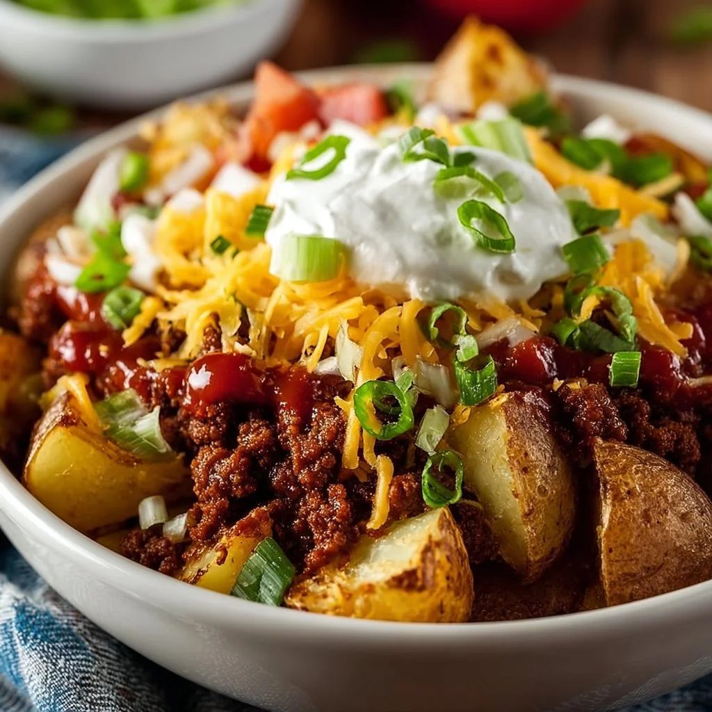 Loaded Potato Taco Bowls