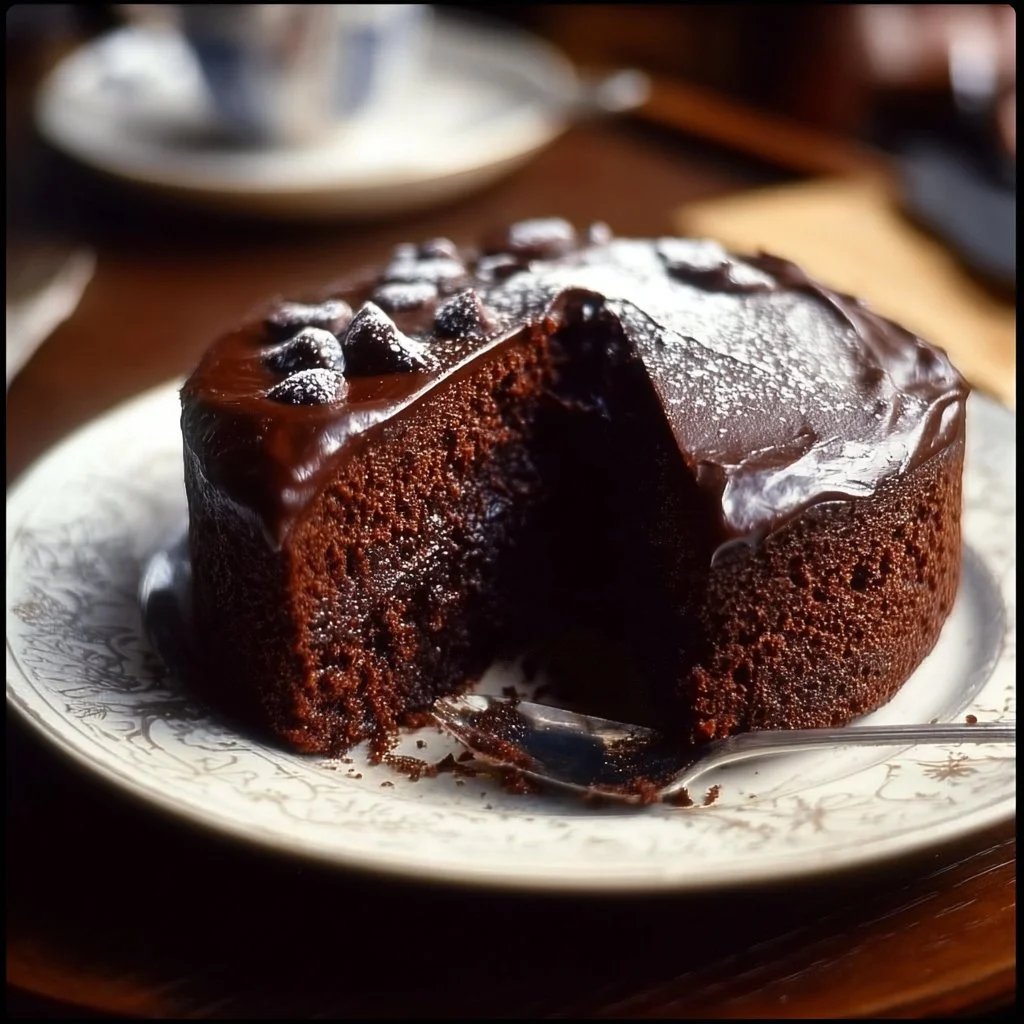 Delicious Matilda's Chocolate Cake ready to be served with rich frosting
