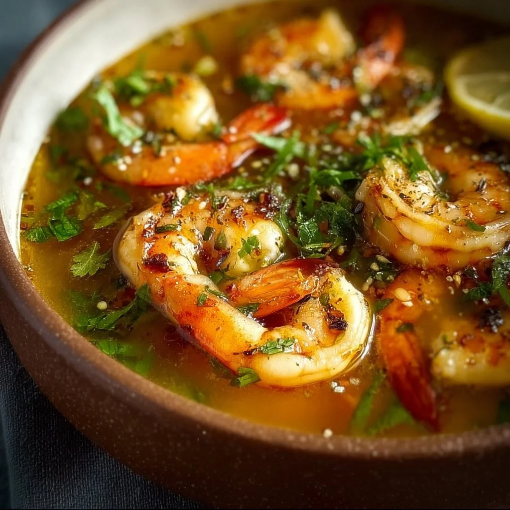 Miso-Ginger Lemon Shrimp Detox Broth