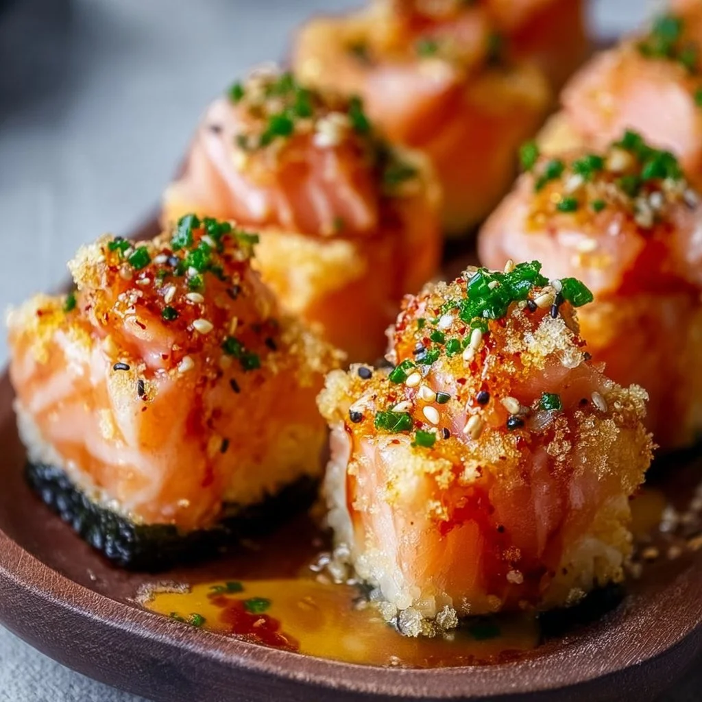 Oven-Baked Salmon Sushi Bites