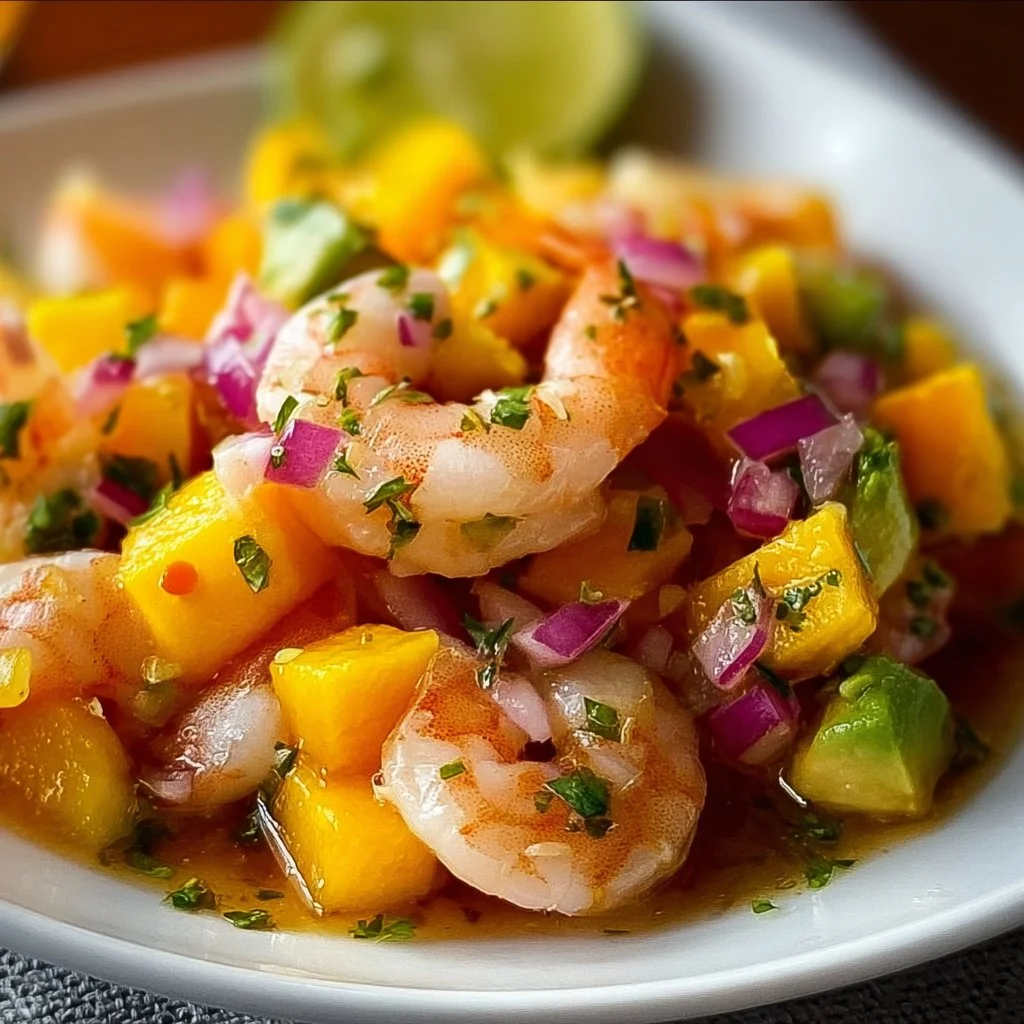 Quick Mango Shrimp Ceviche with Avocado