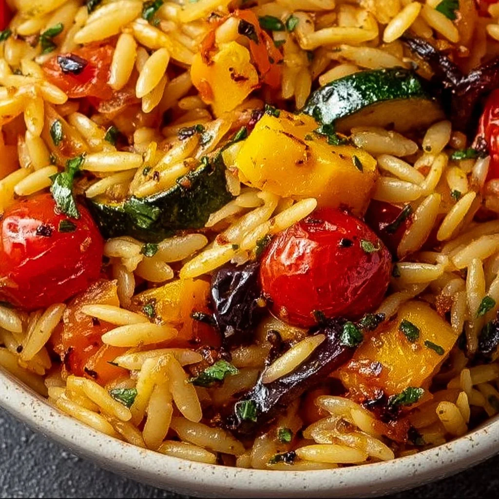 Roasted Vegetable Orzo