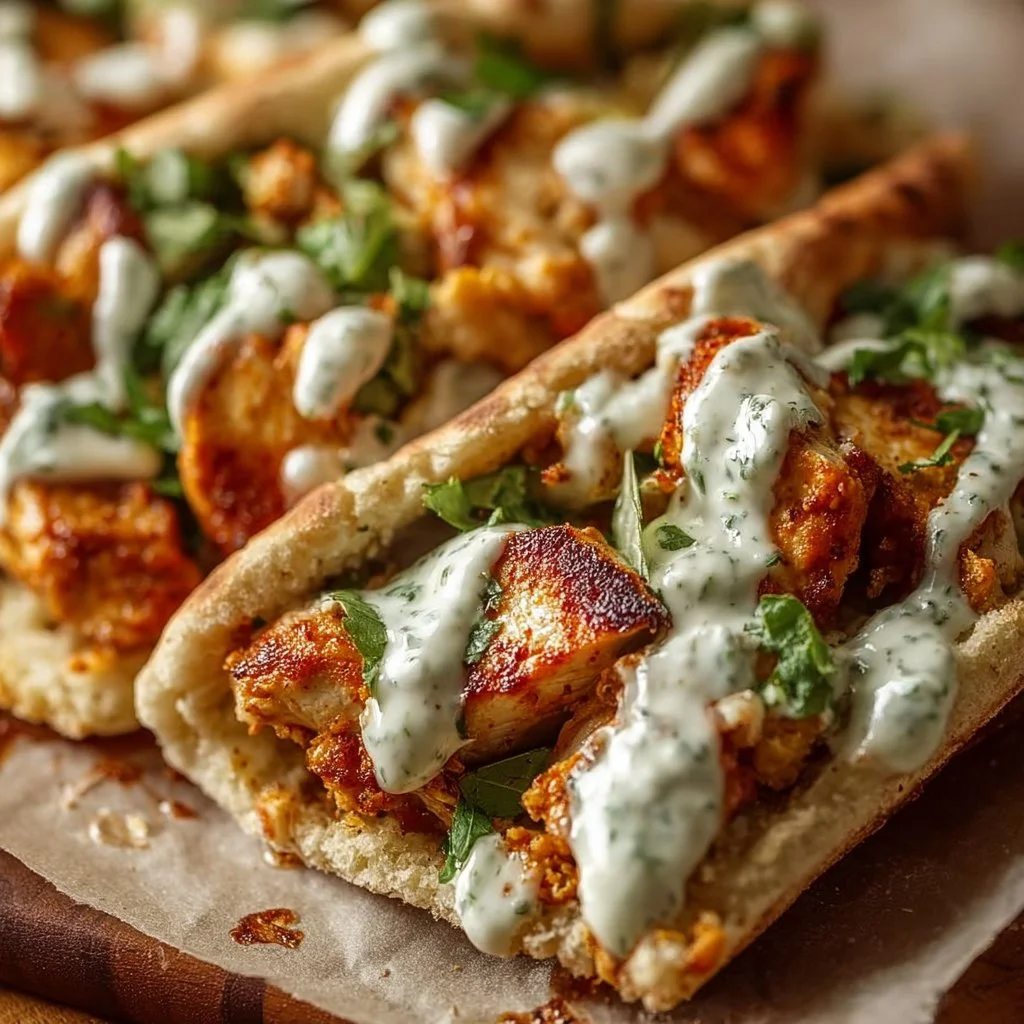 Sheet Pan Chicken Pitas with Herby Ranch