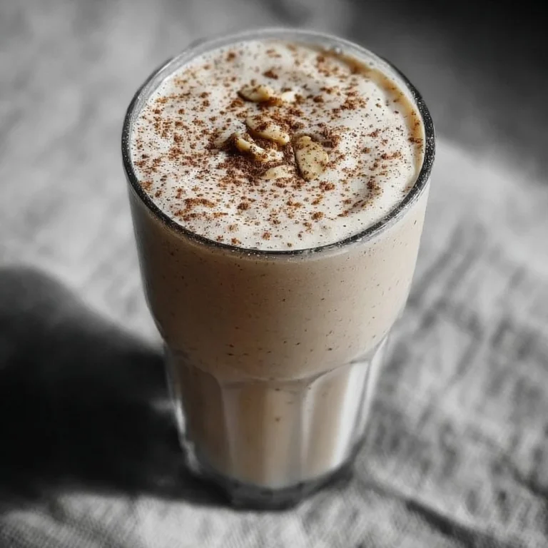Delicious Vanilla Chai Protein Shake in a glass with spices