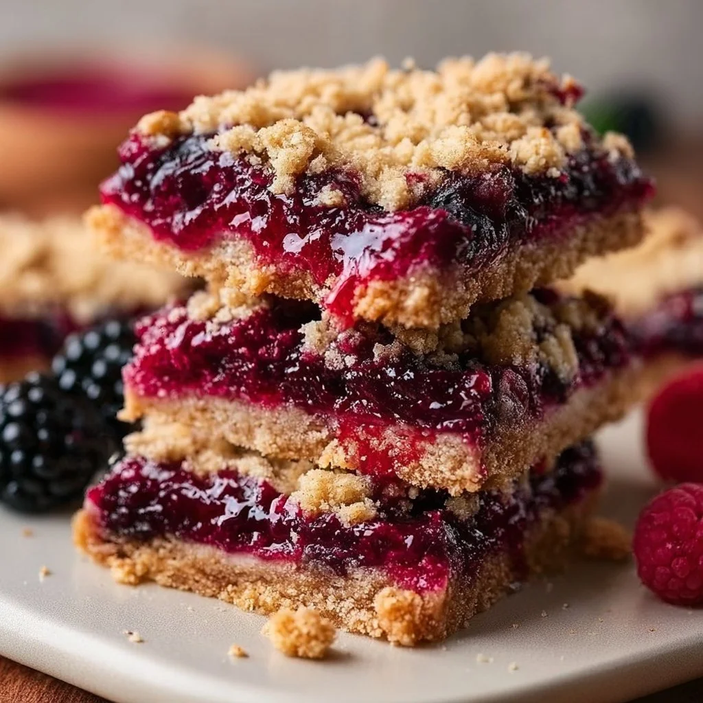 Vegan Berry Crumble Bars