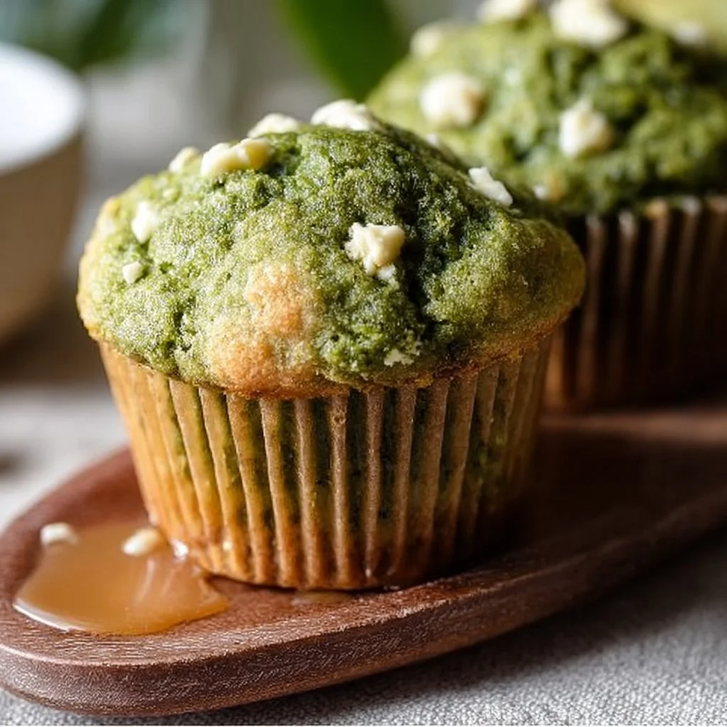 White Chocolate Matcha Muffins
