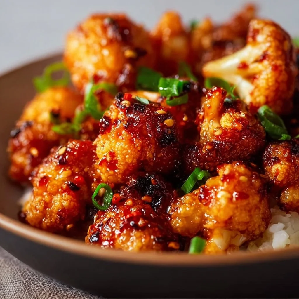Air-Fried Korean Chili Cauliflower