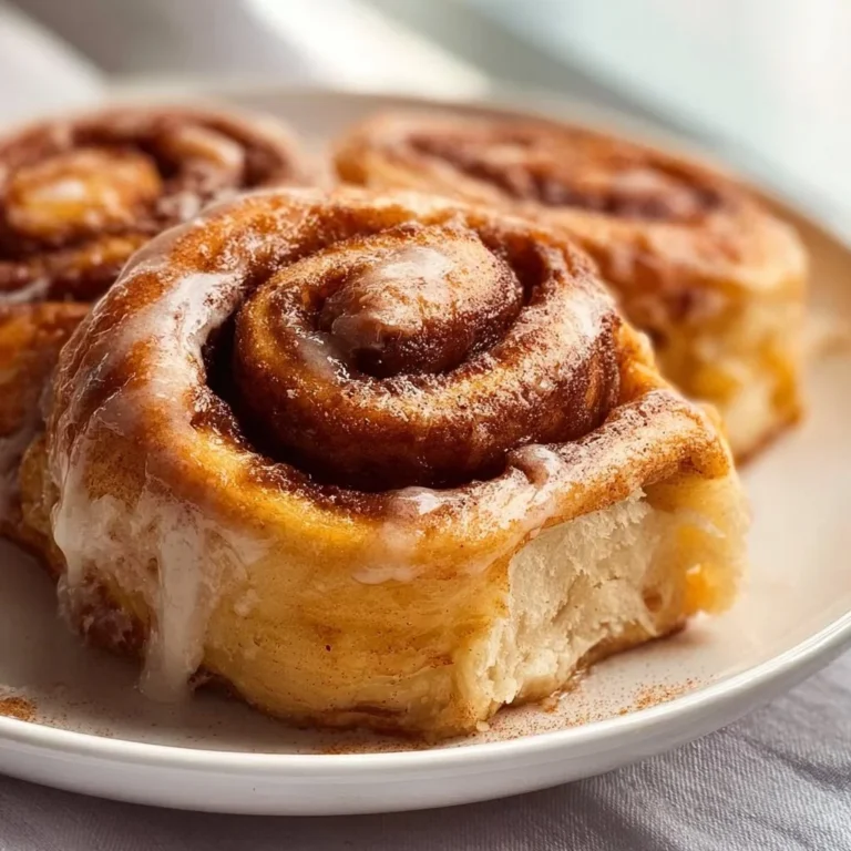 Delicious Banana Bread Cinnamon Rolls on a plate with icing and cinnamon