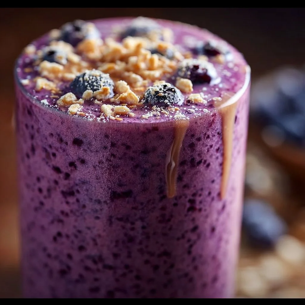Blueberry Oatmeal Smoothie