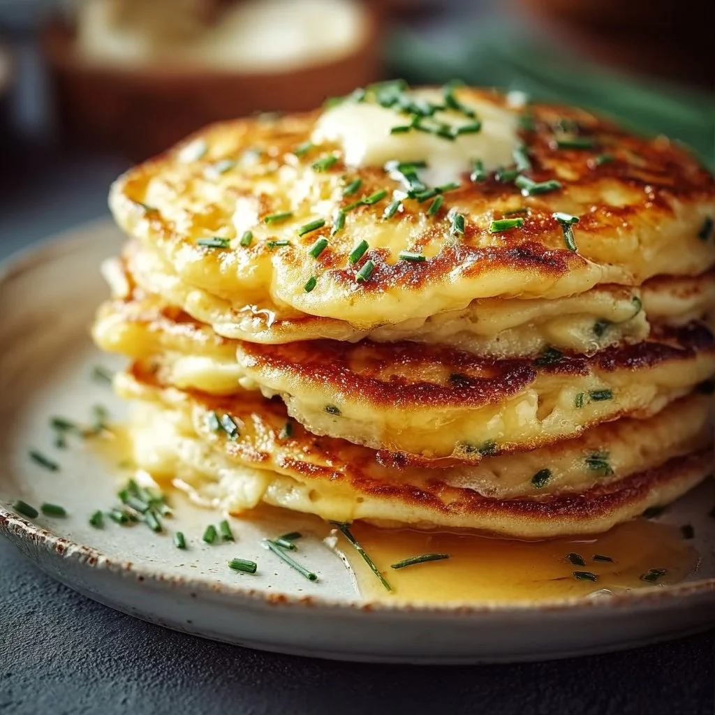 Cheese & Chive Pancakes