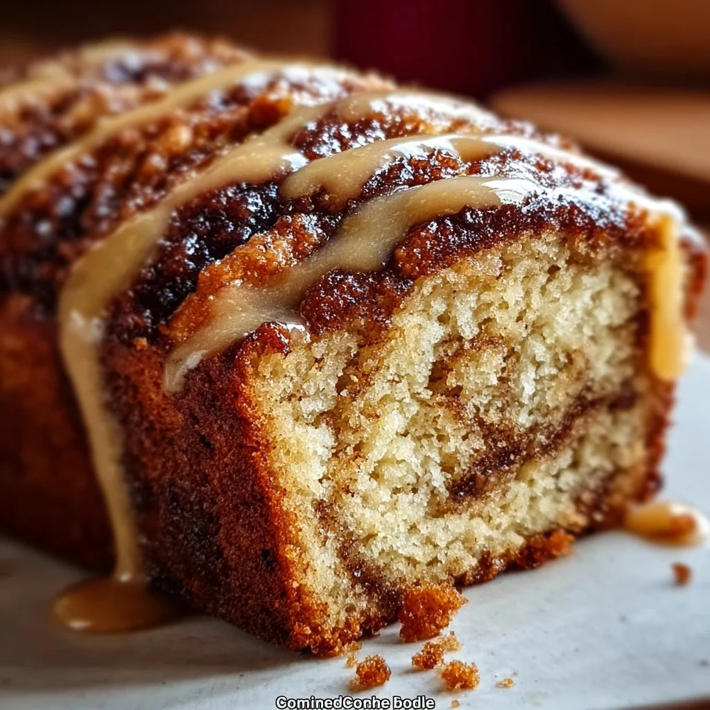 Cinnamon Roll Banana Bread