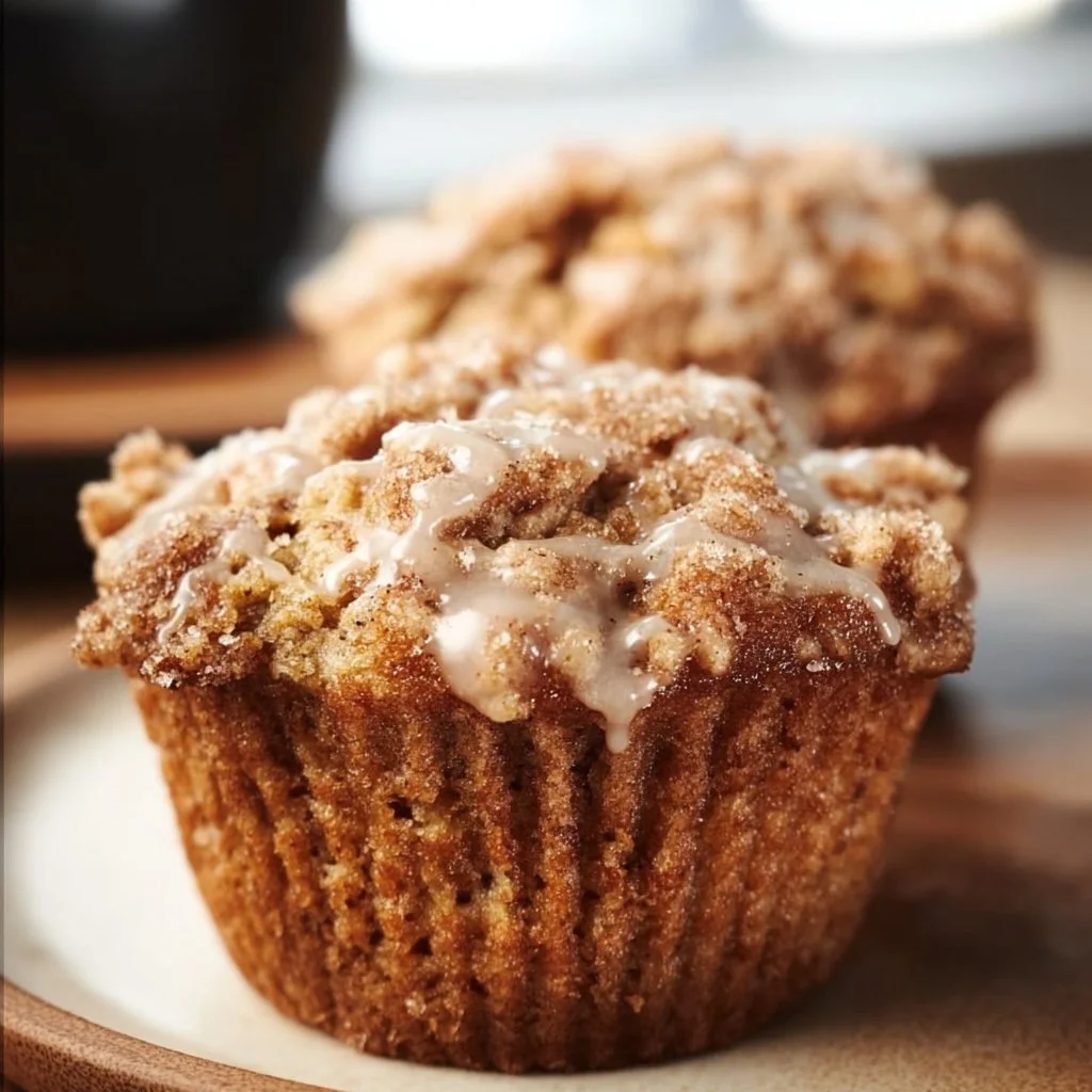 Delicious coffee cake banana bread muffins fresh out of the oven