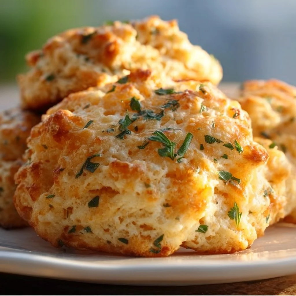 Freshly baked Cheddar Bay Biscuits inspired by Red Lobster's recipe