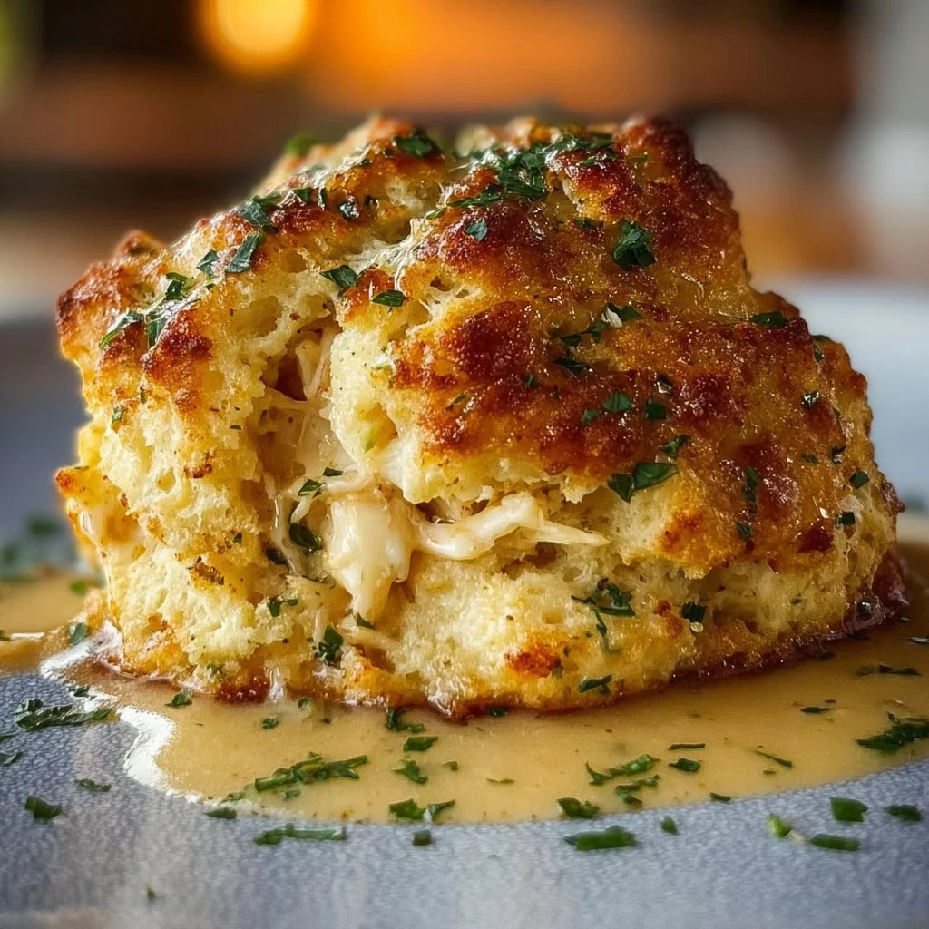 Crab Stuffed Cheddar Bay Biscuits
