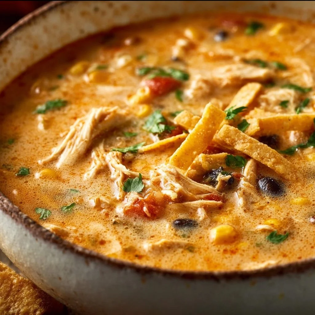 Creamy Chicken Tortilla Soup