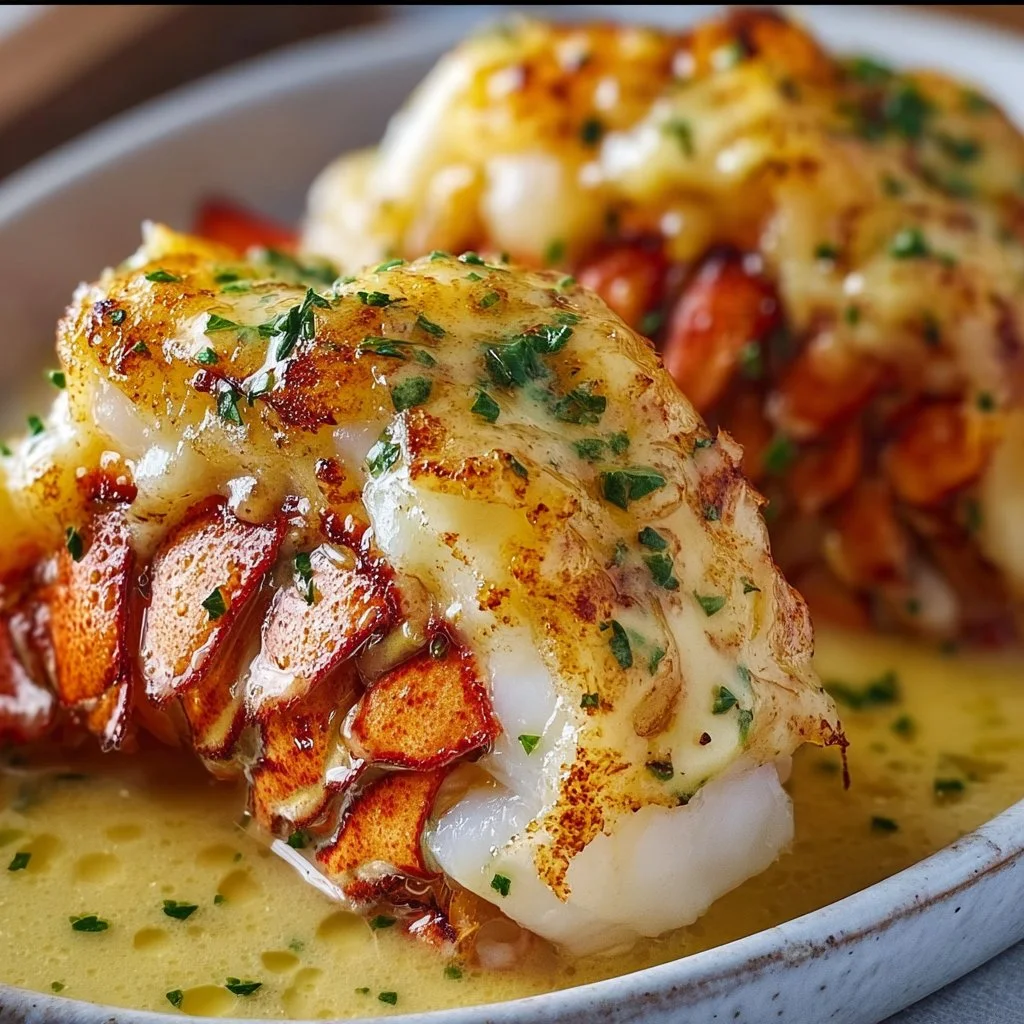 Creamy Garlic Butter Lobster Tails