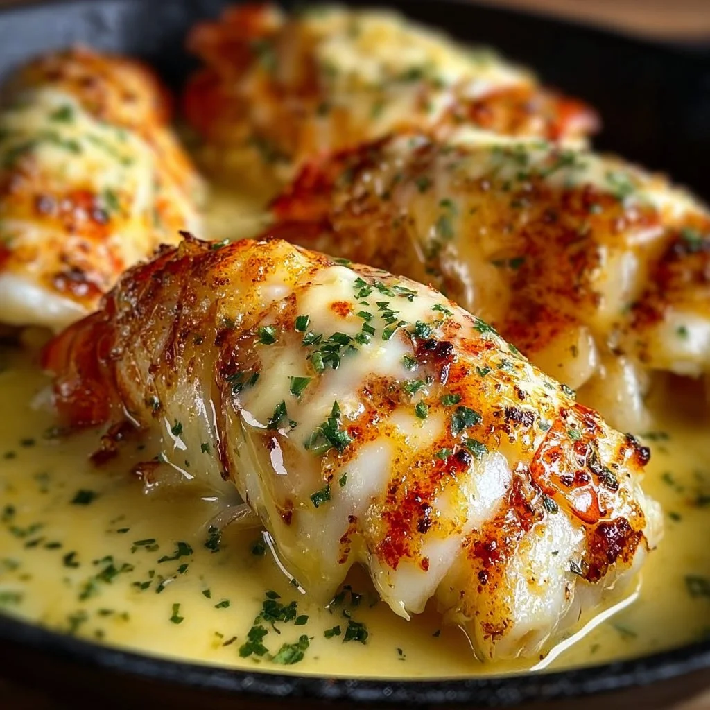 Creamy Garlic Butter Lobster Tails