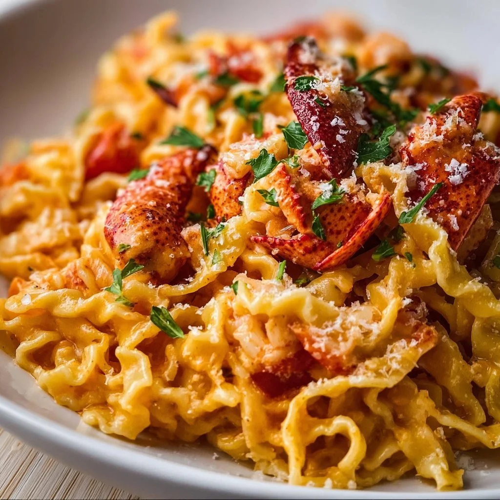 Creamy Tomato and Lobster Pasta