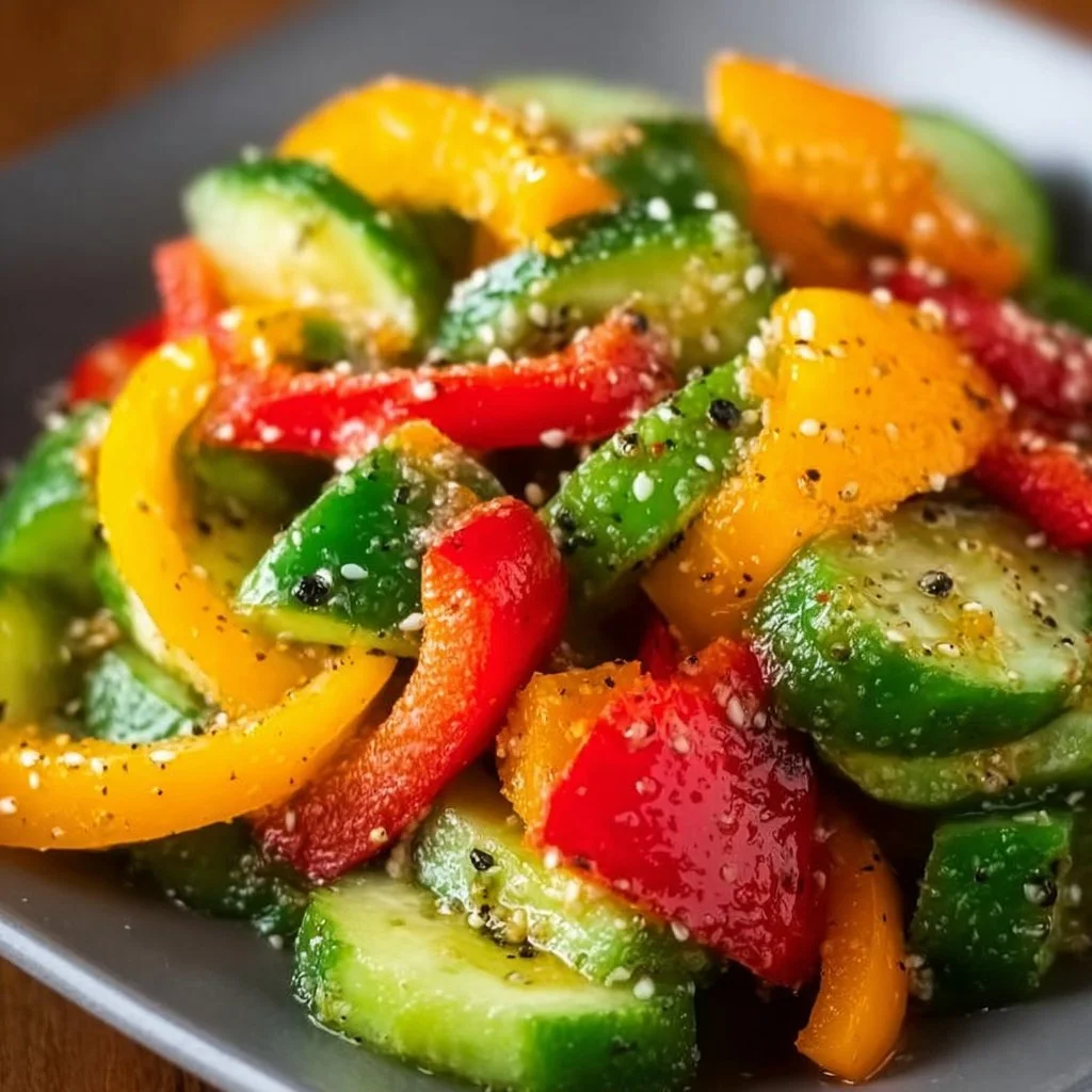 Cucumber and Bell Pepper Salad